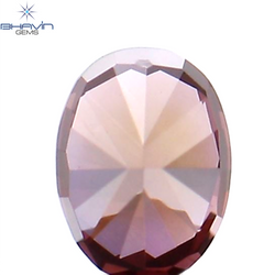 0.17 CT Oval Shape Natural Loose Diamond Pink Color VS1 Clarity (3.64 MM)