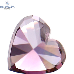 0.19 CT Heart Shape Enhanced Pink Color Natural Loose Diamond SI1 Clarity (3.54 MM)