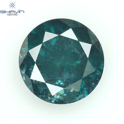 0.73 CT Round Diamond Natural Diamond Blue Color I3 Clarity (5.72 MM)