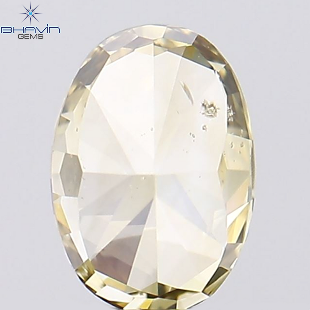 0.40 CT Oval Shape Natural Diamond Yellow Color SI1 Clarity (5.20 MM)