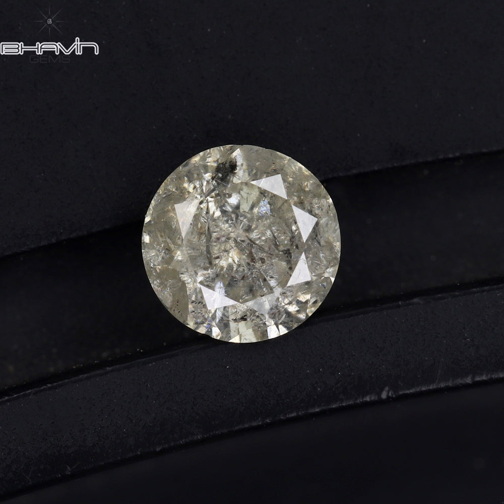 0.37 CT Round Shape Natural Loose Diamond White Color I3 Clarity (4.62 MM)