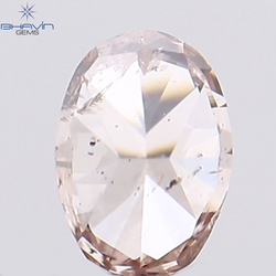 0.09 CT Oval Shape Natural Diamond Pink Color I1 Clarity (3.13 MM)