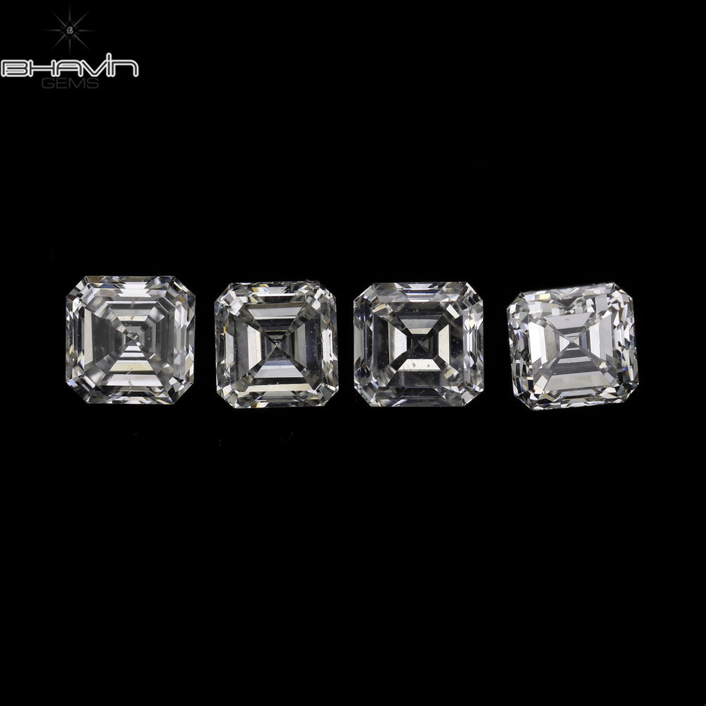 0.20 CT Asscher Shape White (G+) Color Natural Loose Diamond VVS-VS Clarity (3.40 MM)