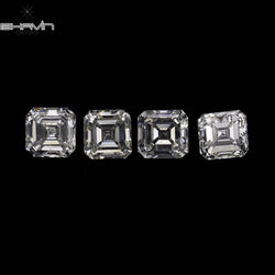 0.20 CT Asscher Shape White (G+) Color Natural Loose Diamond VVS-VS Clarity (3.40 MM)
