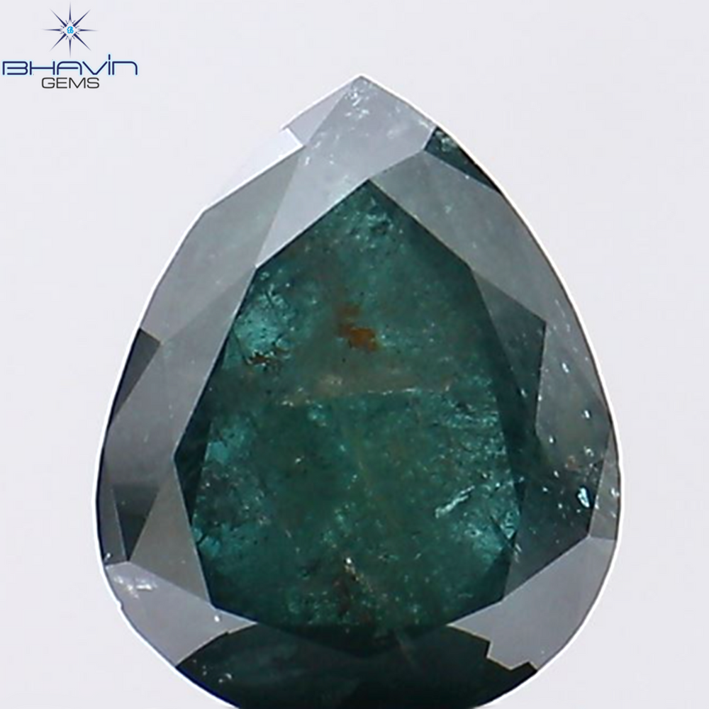 1.37 Pear Shape Natural Diamond Blue Color I3 Clarity (8.12 MM)