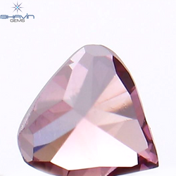 0.12 CT Heart Shape Natural Diamond Enhanced Pink Color VS2 Clarity (3.03 MM)