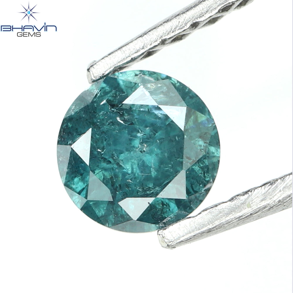 0.28 CT Round Diamond Natural Diamond Blue Color I3 Clarity (4.00 MM)
