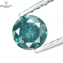 0.28 CT Round Diamond Natural Diamond Blue Color I3 Clarity (4.00 MM)