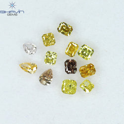0.56 CT/12 Pcs Mix Shape Natural Diamond Mix Color VS2 Clarity (3.04 MM)
