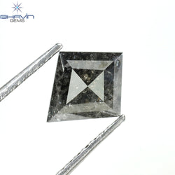 1.26 CT Kite Diamond Natural Loose Diamond Salt And Pepper Color I3 Clarity (8.40 MM)