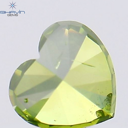 0.33 CT Heart Shape Natural Diamond Green Color SI2 Clarity (4.08 MM)