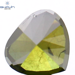 0.28 CT Heart Shape Natural Diamond Green Color I1 Clarity (4.17 MM)