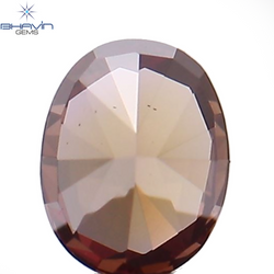 0.12 CT Oval Shape Natural Diamond Enhanced Pink Color VS2 Clarity (3.47 MM)
