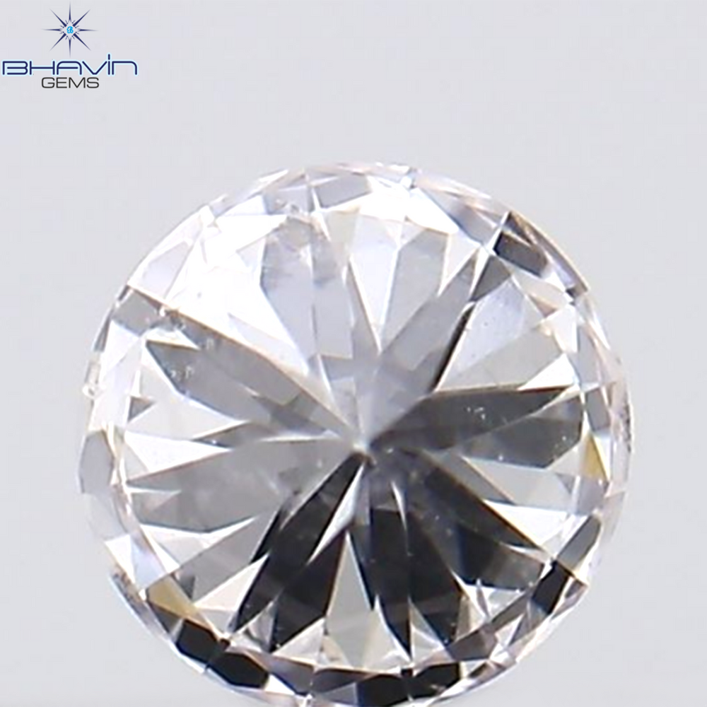 0.13 CT Round Shape Natural Diamond Pink Color VS2 Clarity (3.22 MM)