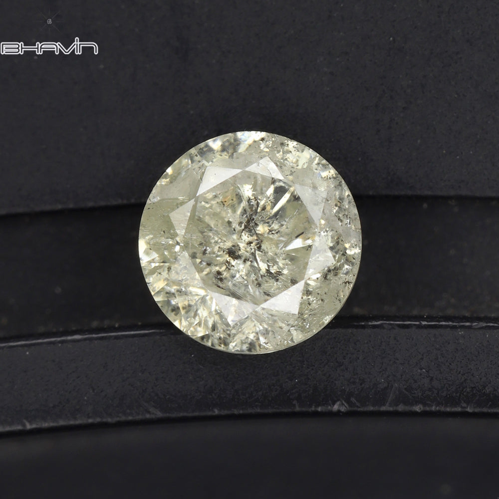0.67 CT Round Shape Natural Diamond White Color I3 Clarity (5.40 MM)