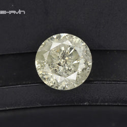 0.67 CT Round Shape Natural Diamond White Color I3 Clarity (5.40 MM)