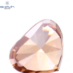 0.22 CT Heart Shape Enhanced Pink Color Natural Loose Diamond VS2 Clarity (3.89 MM)