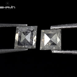 0.40 CT/2 PCS Hexagon Shape Natural Loose Diamond White Color I3 Clarity (3.32 MM)