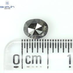 0.45 CT Oval Shape Natural Diamond Salt And Papper Color I3 Clarity (4.83 MM)