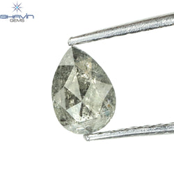 0.49 CT Pear Shape Natural Loose Diamond Salt And Pepper Color I3 Clarity (6.15 MM)