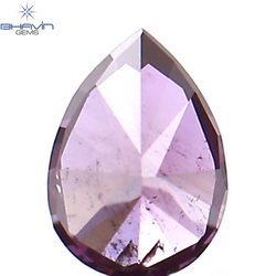 0.09 CT Pear Shape Natural Diamond Enhanced Pink Color SI2 Clarity (3.60 MM)