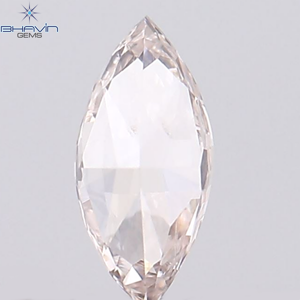 0.14 CT Marquise Shape Natural Diamond Pink Color VS2 Clarity (5.15 MM)