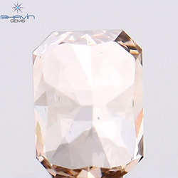 0.18 CT Radiant Shape Natural Diamond Pink Color VS1 Clarity (3.75 MM)