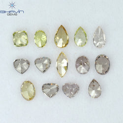 1.40 CT/14 Pcs Mix Shape Natural Diamond Mix Color SI Clarity (4.55 MM)