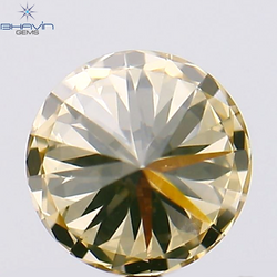0.40 CT Round Shape Natural Loose Diamond Brown Color VS2 Clarity (4.64 MM)