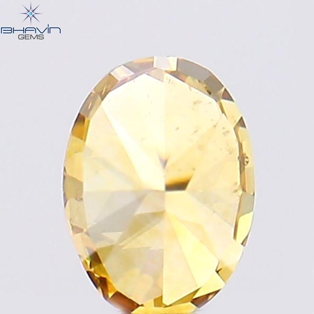 0.23 CT Oval Shape Natural Diamond Orange Color VS2 Clarity (4.02 MM)