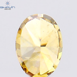 0.23 CT Oval Shape Natural Diamond Orange Color VS2 Clarity (4.02 MM)