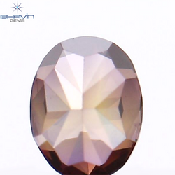 0.20 CT Oval Shape Natural Loose Diamond Pink Color VS1 Clarity (3.86 MM)