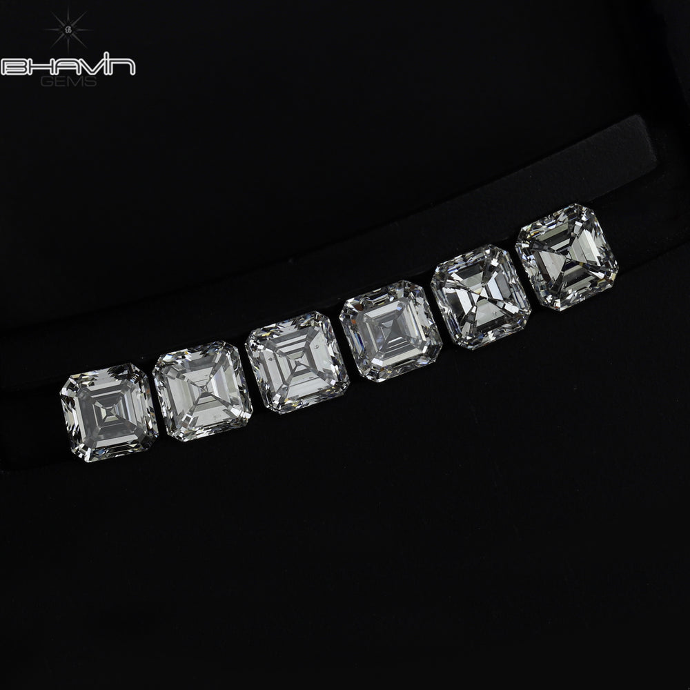 0.10 CT Asscher Shape White (G+) Color Natural Loose Diamond VVS-VS Clarity (3.60 MM)