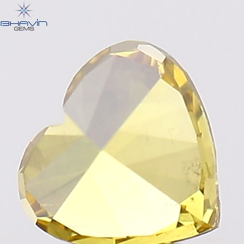 0.26 CT Heart Shape Natural Diamond Orange Color VS2 Clarity (3.68 MM)