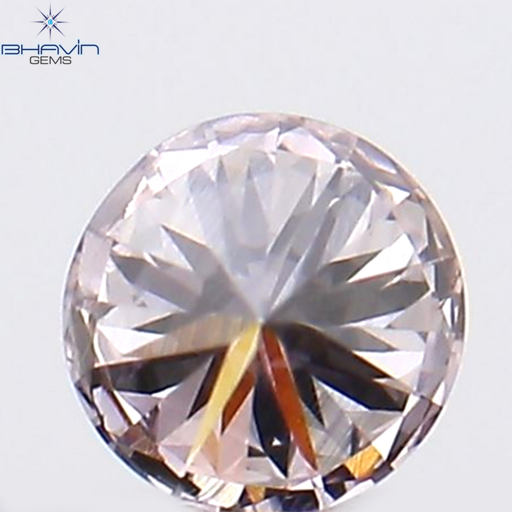 0.06 CT Round Shape Natural Diamond Pink Color VS1 Clarity (2.47 MM)