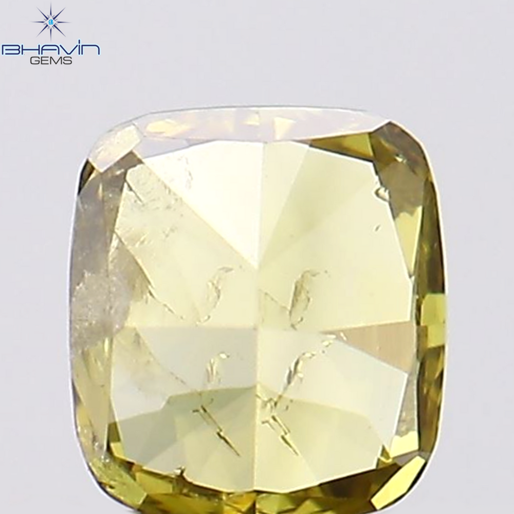 0.26 CT Cushion Shape Natural Diamond Green Color SI2 Clarity (3.80 MM)