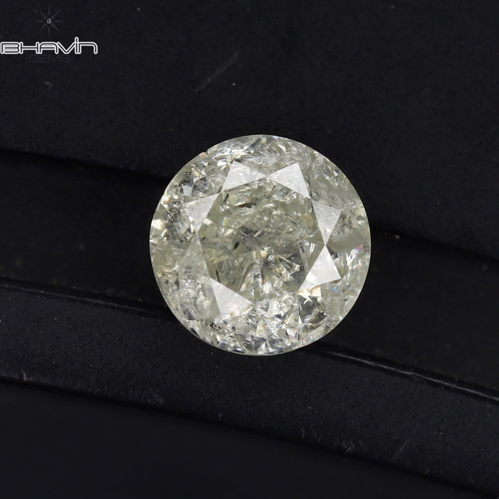 0.59 CT Round Shape Natural Loose Diamond White Color I3 Clarity (5.12 MM)