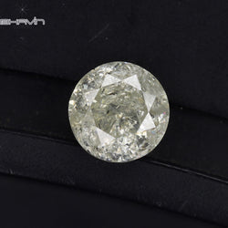 0.59 CT Round Shape Natural Loose Diamond White Color I3 Clarity (5.12 MM)