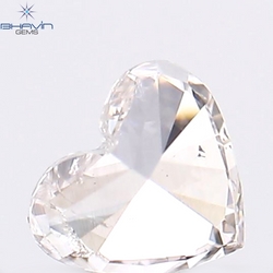 0.12 CT Heart Shape Natural Diamond Pink Color SI1 Clarity (3.22 MM)