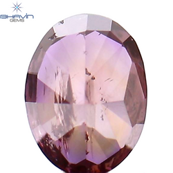 0.23 CT Oval Shape Natural Diamond Pink Color I2 Clarity (4.15 MM)