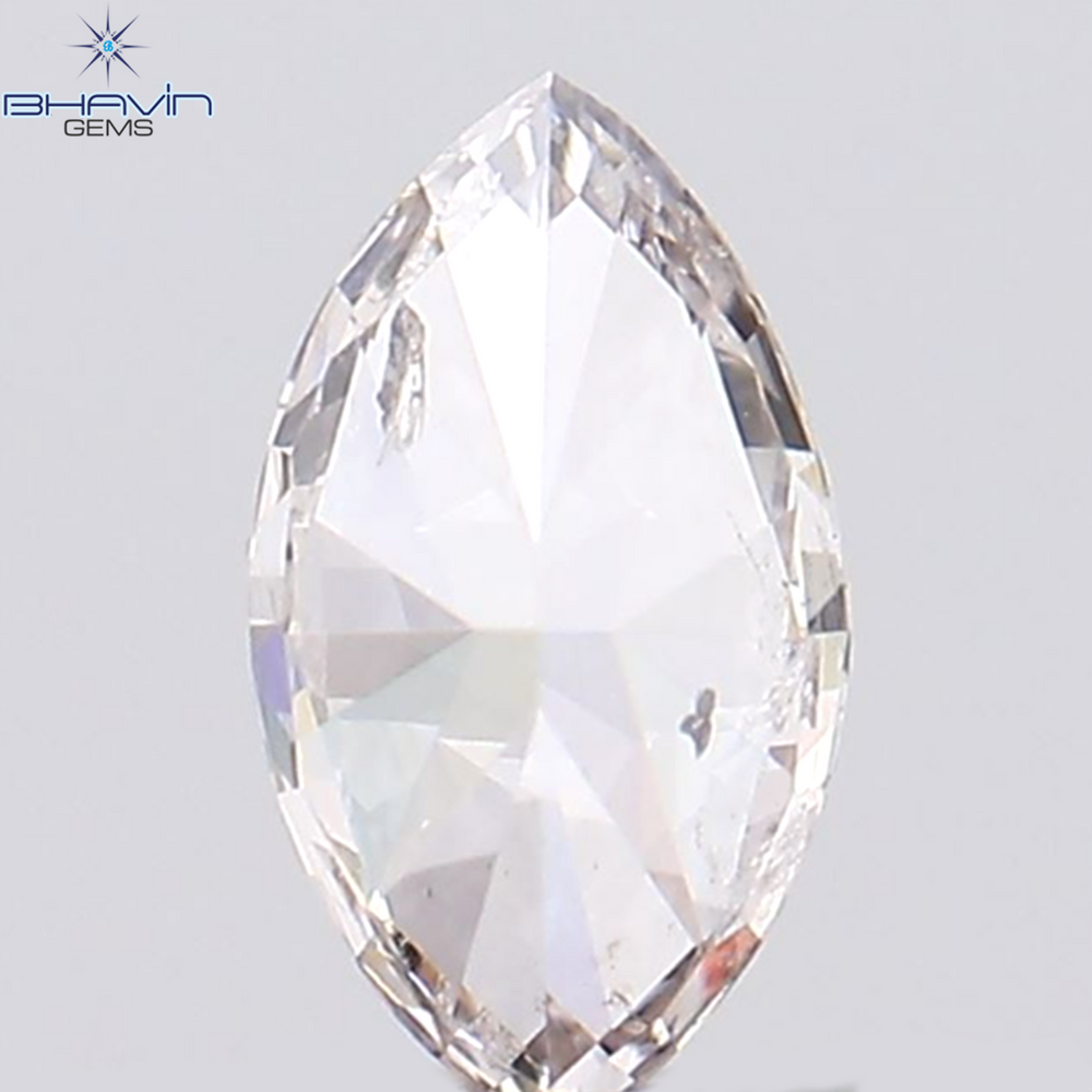 0.22 CT Marquise Shape Natural Loose Diamond Pink Color SI2 Clarity (5.34 MM)