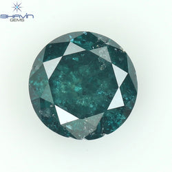 0.61 CT Round Diamond Natural Diamond Blue Color I3 Clarity (5.22 MM)