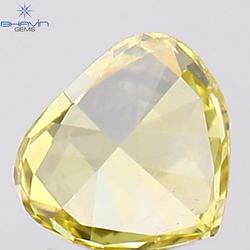 0.07 CT Heart Shape Natural Diamond Yellow Color VS2 Clarity (2.92 MM)