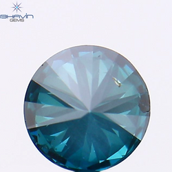 0.24 CT Round Shape Natural Diamond Blue Color SI1 Clarity (4.00 MM)