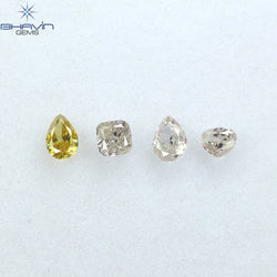 0.60 CT/4 Pcs Mix Shape Natural Diamond Mix Color SI Clarity (4.21 MM)