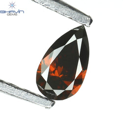 0.11 CT Pear Diamond Cognac Color Clarity VS1 (4.30 MM)