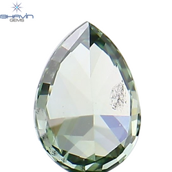 0.10 CT Pear Shape Natural Diamond Green Color VS2 Clarity (3.62 MM)