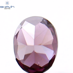 0.12 CT オーバルシェイプ ナチュラル ダイヤモンド 強化ピンク色 VS1 クラリティ (3.40 MM)