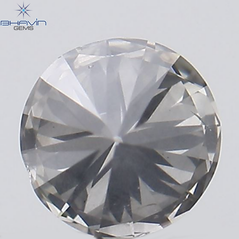 0.19 CT Round Shape Natural Diamond Orange Yellow Color SI2 Clarity (3.66 MM)