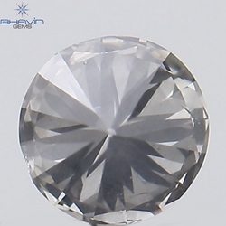 0.19 CT Round Shape Natural Diamond Orange Yellow Color SI2 Clarity (3.66 MM)